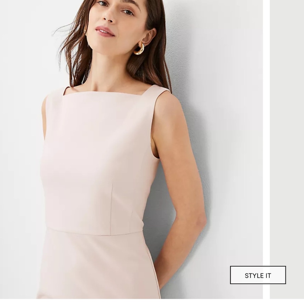 Ann Taylor Blush Midi Dress - Picture 3 of 7